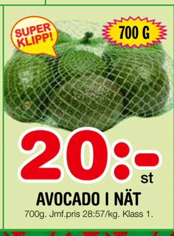 Nya Pulsen Avocado i nät erbjuda