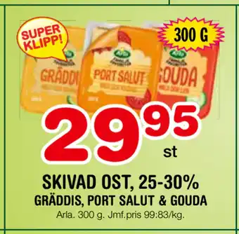 Nya Pulsen Skivad ost, 25-30% erbjuda