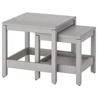 IKEA Havsta satsbord, set om 2, grå erbjuda