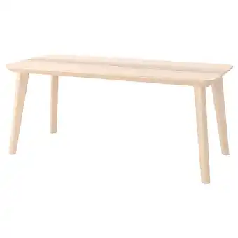 IKEA Lisabo soffbord, askfaner, 118x50 cm erbjuda