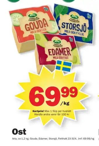 Pekås Arla gouda erbjuda