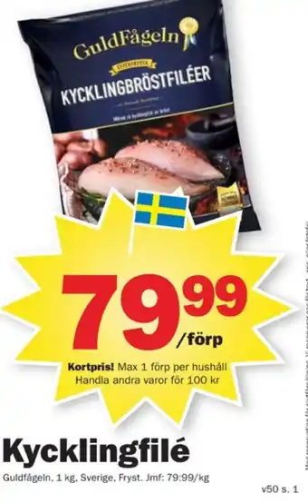 Pekås Kronfågel kycklingfilé erbjuda