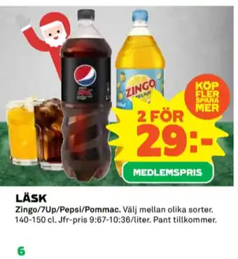 Coop Pepsi läskedryck erbjuda