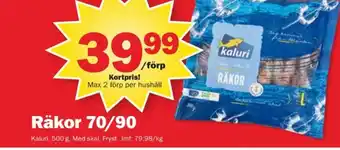 Pekås Kaluri räkor med skal erbjuda