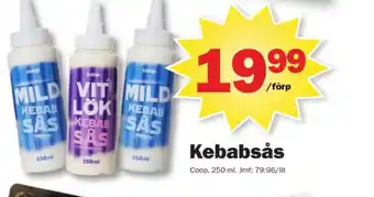 Pekås Coop kebabsås erbjuda