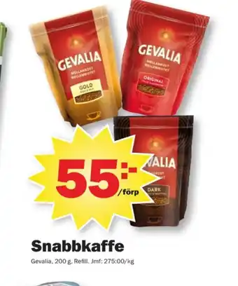 Pekås Gevalia instant kaffe erbjuda
