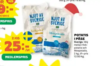 Stora Coop Coop potatis erbjuda