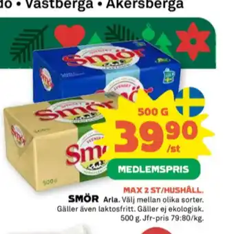 Stora Coop Svenskt smör erbjuda