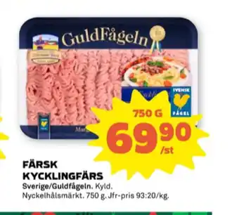Stora Coop Guldfågeln kycklingfärs erbjuda