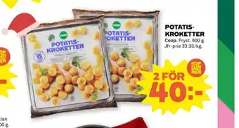 Stora Coop Coop potatisprodukter erbjuda