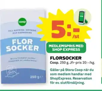 Stora Coop Coop florsocker erbjuda
