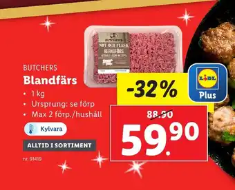 Lidl Blandfärs erbjuda