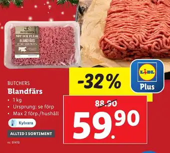 Lidl Blandfärs erbjuda