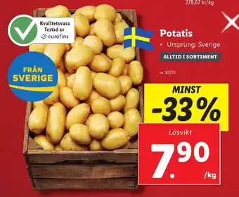 Lidl Potatis erbjuda