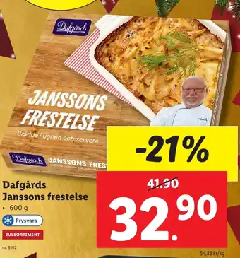 Lidl Dafgårds Janssons frestelse erbjuda