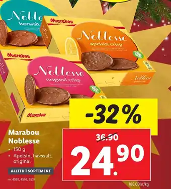 Lidl Marabou Noblesse erbjuda