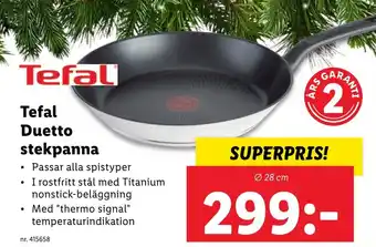 Lidl Tefal Duetto stekpanna erbjuda