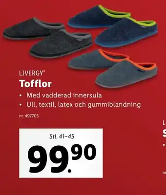 Lidl Tofflor erbjuda