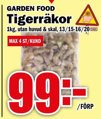 Matdax Tigerräkor erbjuda