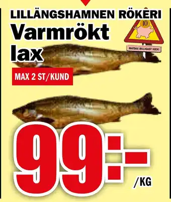 Matdax Varmrökt lax erbjuda