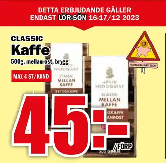 Matdax Kaffe erbjuda