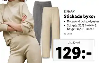 Lidl Stickade byxor erbjuda