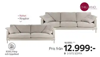 XXXLutz 3-sits soffa erbjuda