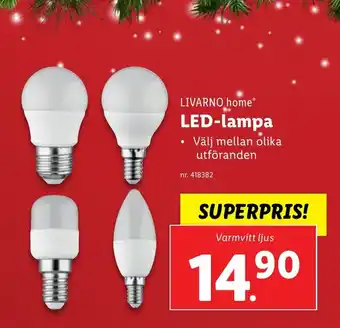 Lidl LED-lampa erbjuda