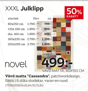 XXXLutz Vävd matta cassandra erbjuda