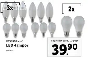 Lidl LED-lampor erbjuda