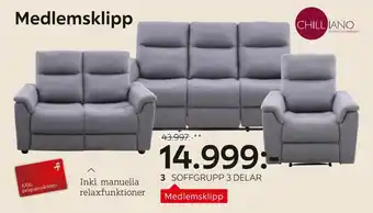 XXXLutz Soffgrupp 3 delar erbjuda