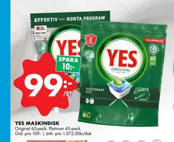 ÖoB Yes maskindisk erbjuda