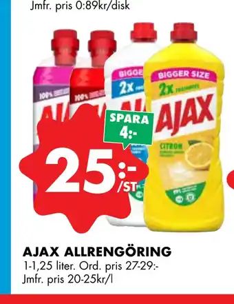 ÖoB Ajax allrengöring erbjuda