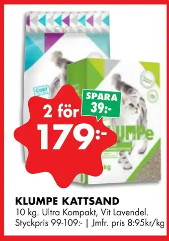ÖoB Klumpe kattsand erbjuda