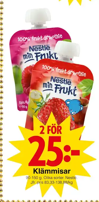 Matöppet Klämmisar erbjuda