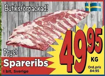 Supergrossen Spareribs erbjuda