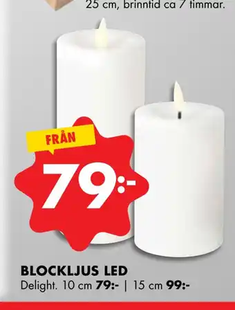 ÖoB Blockljus led erbjuda