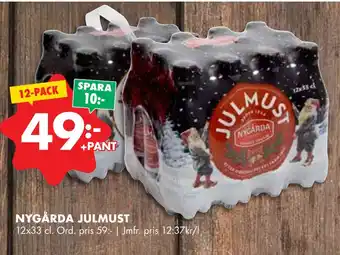 ÖoB Nygårda julmust erbjuda