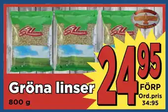 Supergrossen Gröna linser erbjuda