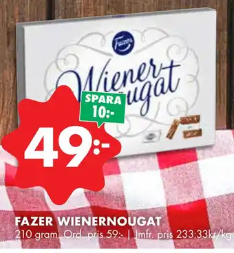 ÖoB Fazer wienernougat erbjuda