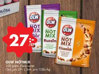 ÖoB Olw nötmix erbjuda