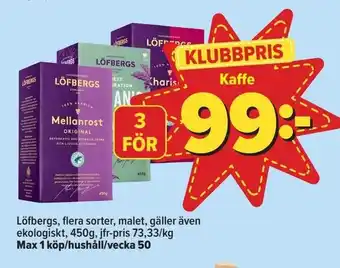 Östenssons Kaffe erbjuda