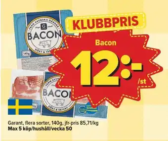 Östenssons Bacon erbjuda
