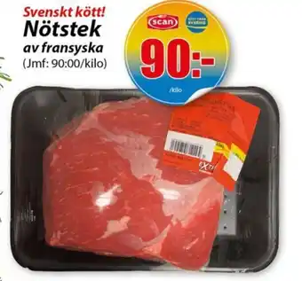 Extra Mjällby Stormarknad Nötstek av fransyska erbjuda