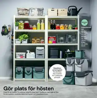 Clas Ohlson Källsorteringskärl erbjuda