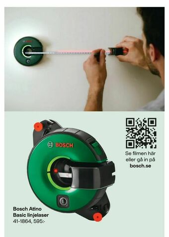 Clas Ohlson Bosch Atino Basic linjelaser erbjuda