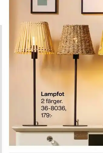 Clas Ohlson Lampfot erbjuda