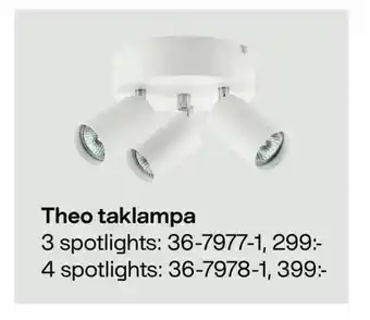 Clas Ohlson Theo taklampa erbjuda