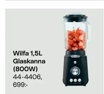Clas Ohlson Wilfa 1,5L Glaskanna (800W) erbjuda