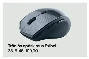 Trådlös optisk mus Exibel
